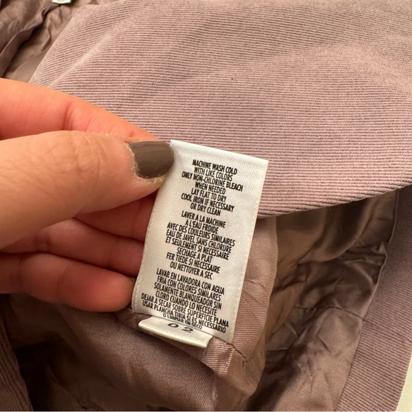 Petite Sophisticate corduroy lilac purple vintage single button blazer 12P - Picture 13 of 13